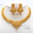 22 Carat Indian Gold Necklace Set 56.6 Grams code:NS1016