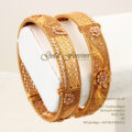 22 Carat Gold Pair of Screw Bangles 48.9 Grams code: BG1028