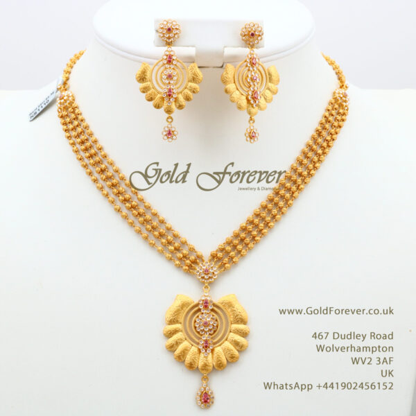 22 Carat Gold Necklace Set 53.3 Grams code: NS1110