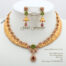 22 Carat Rose Gold Necklace Set 58.5 Grams code: NS1112