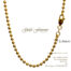 22 Carat Gold Cable Ball Chain 2.4mm 20 inch 12.2 Gram