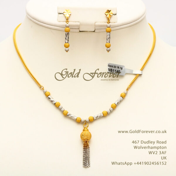 22 Carat Gold Necklace Set 18.1 Grams code: NS1140